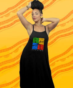 Vestido Alça Afro Square