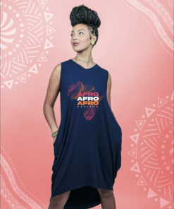 Vestido Mullet Regata Afro Mapa