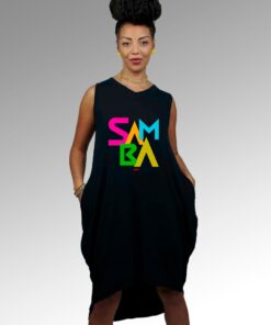 Vestido Mullet Regata Samba - Preto